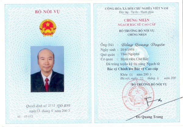 Bác Sĩ Đồng Quang Duyên